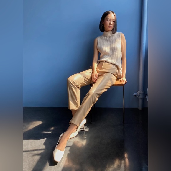 NWT Babaton Command Vegan Straight Pant in Soft Sand size 6 - Picture 3 of 16